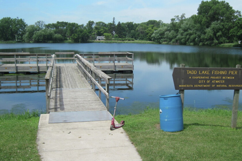 Winter kill on Atwater, Minn., lake means no fishing Winter kill on Atwater, Minn., lake means no fishing