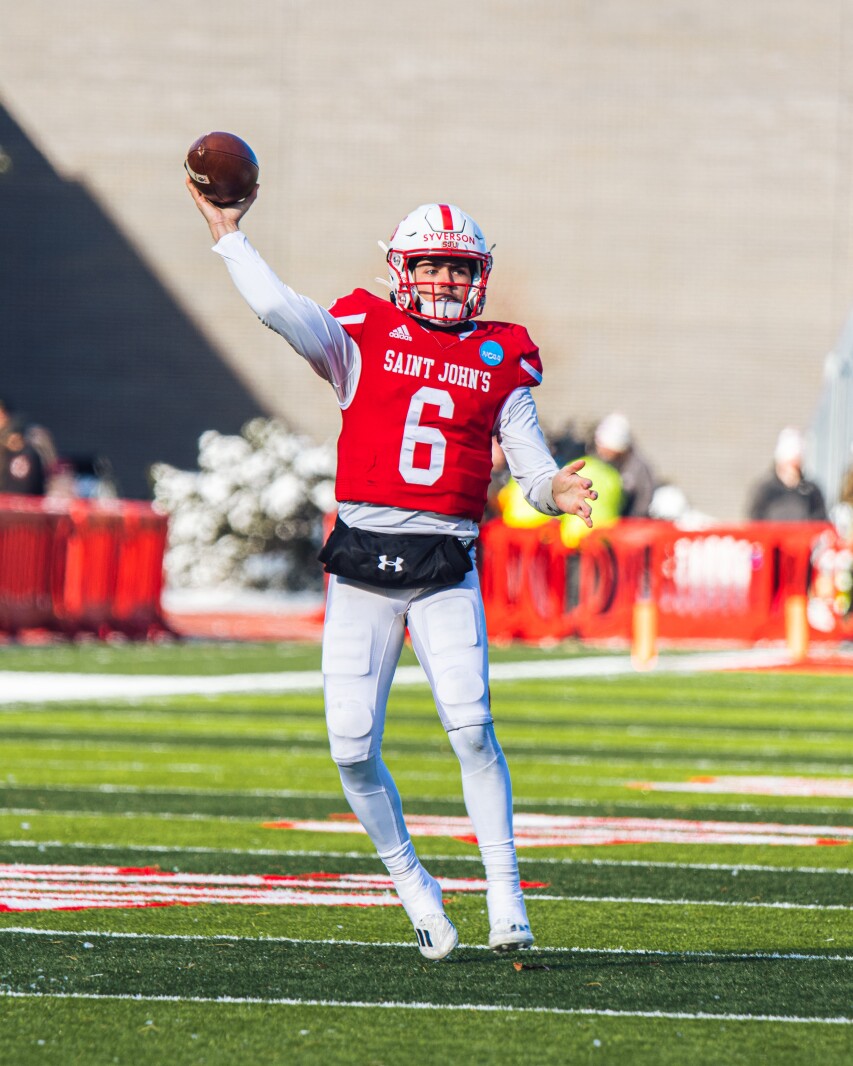 St. John's football notebook: QB Aaron Syverson ready to test shoulder ...