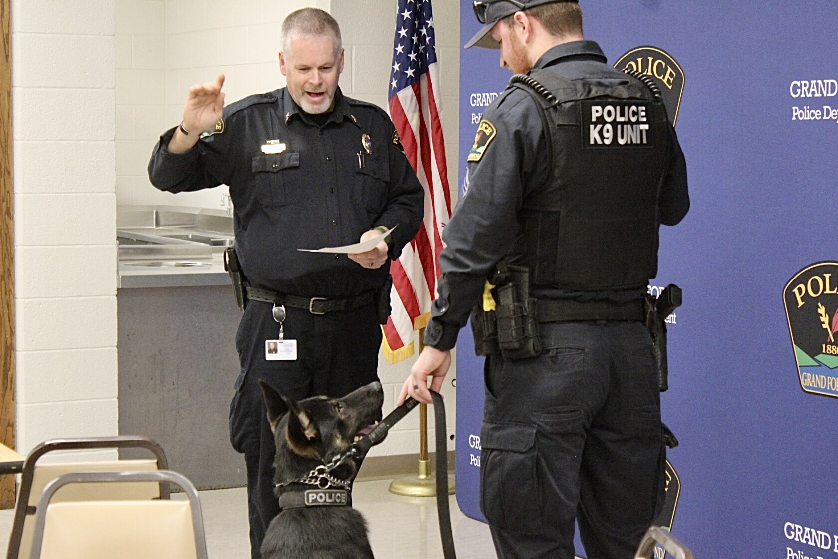 Forks Pd K9 Hart sworn in at Grand Forks Police Department ceremony - Grand ...