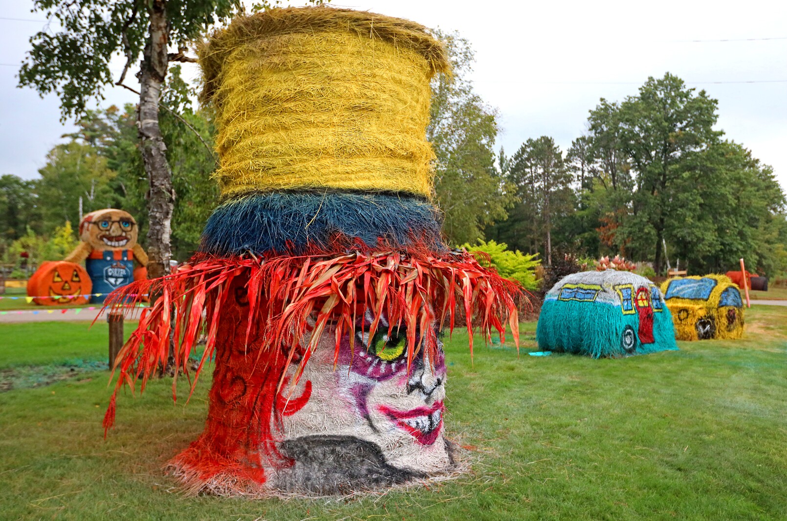 Hay bale art
