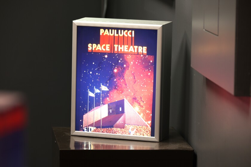 Space theatre sign