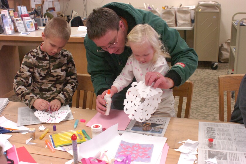 Paper Snowflake Decorating