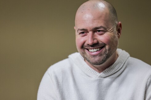 portraits of men during interview