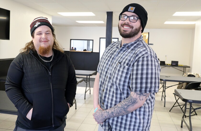 Chefs Jeremy Wilson, left, and Paul Lukens will open Superior Roux, a pop-up bakery and catering business