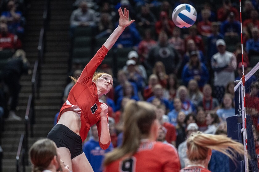 Cannon Falls, Pequot Lakes Class AA Championship volleyball