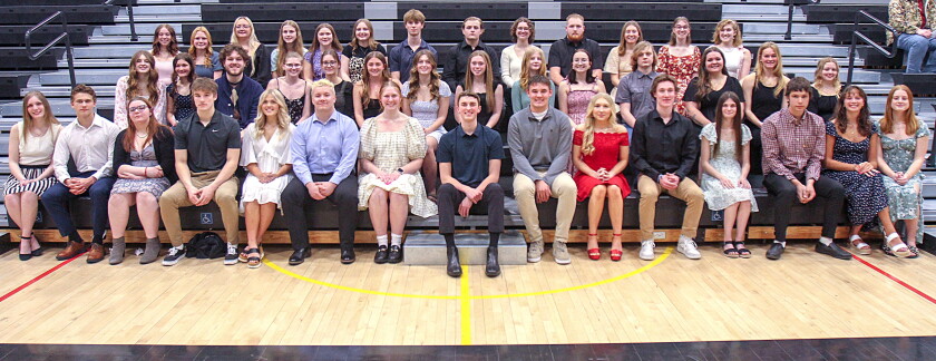 Kallie Rourke 40 students were inducted into the National Honor Society Monday ...