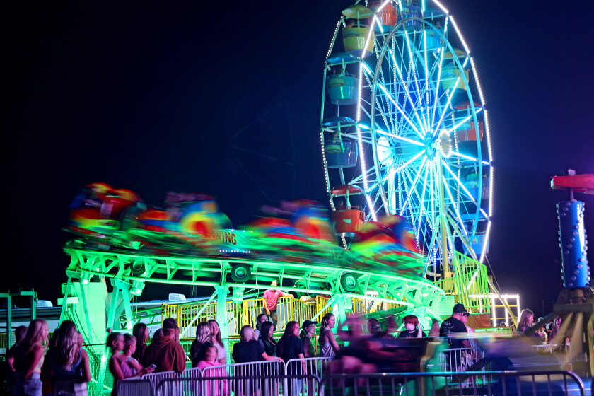Lights and riders swirl at the fair at night - Brainerd Dispatch | News ...