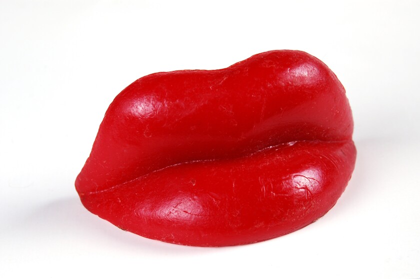 Red Wax Candy Lips