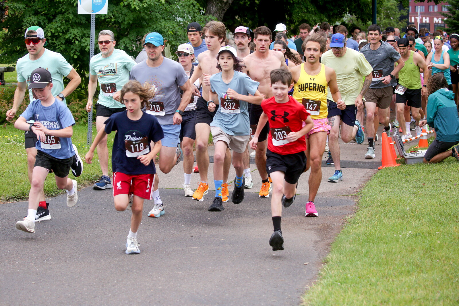Photos and video: Hundreds race in the Sidewalk Shuffle 5K on Duluth's Lakewalk