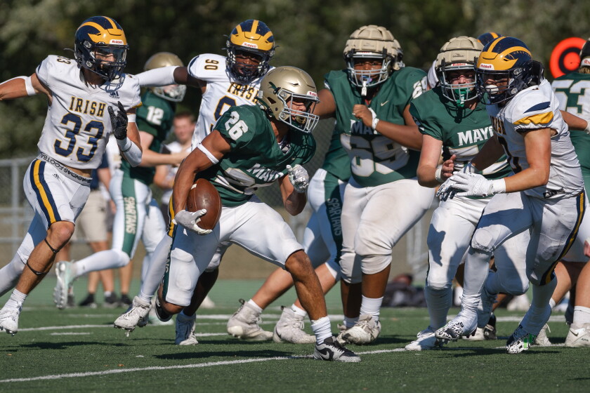 Mayo football standout Isaiah Beale's upbringing has him knocking on
