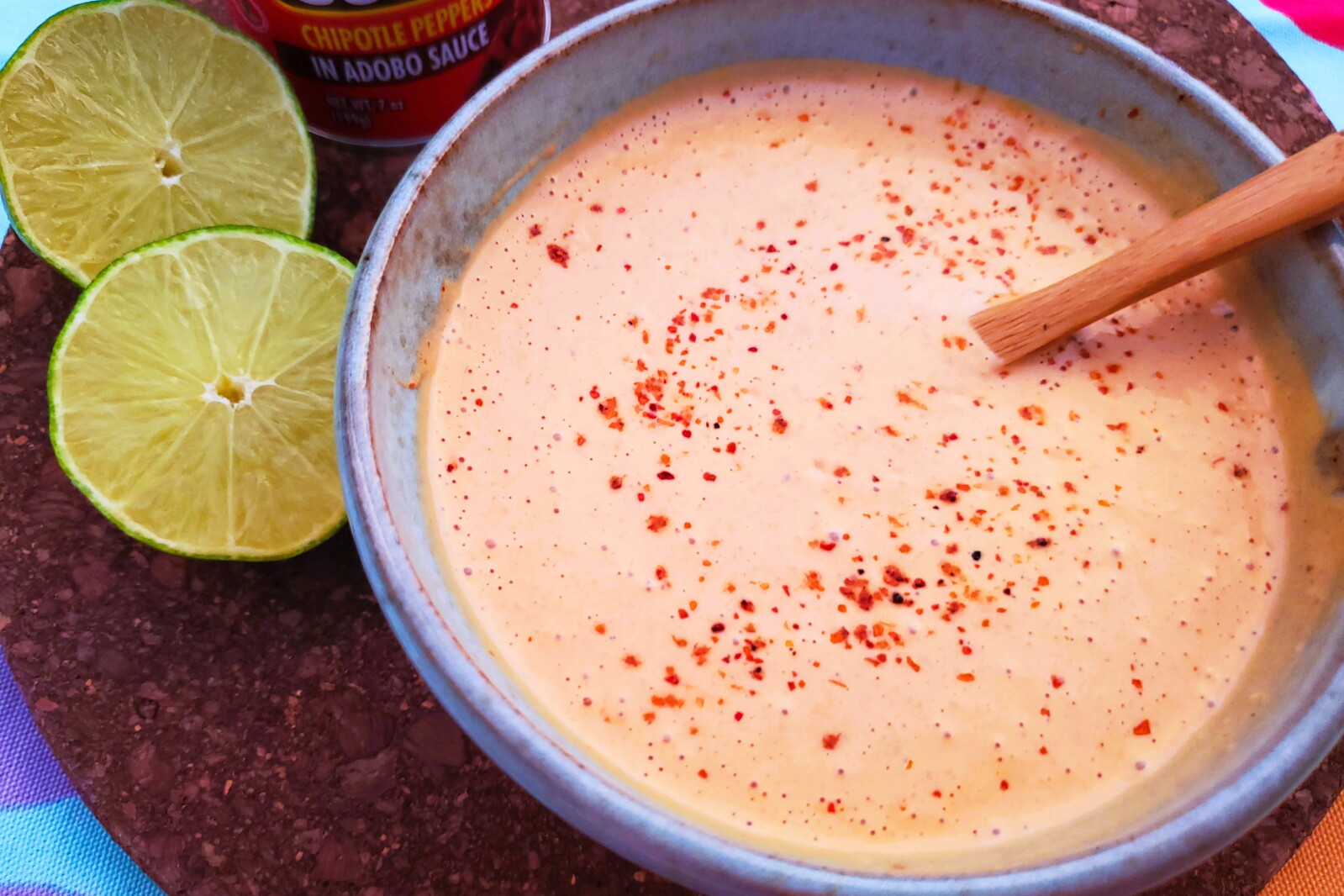 Chipotle Lime Dressing is tangy topping for salads or a delicious dip