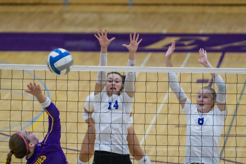 Kasson-Mantorville, Lourdes girls volleyball