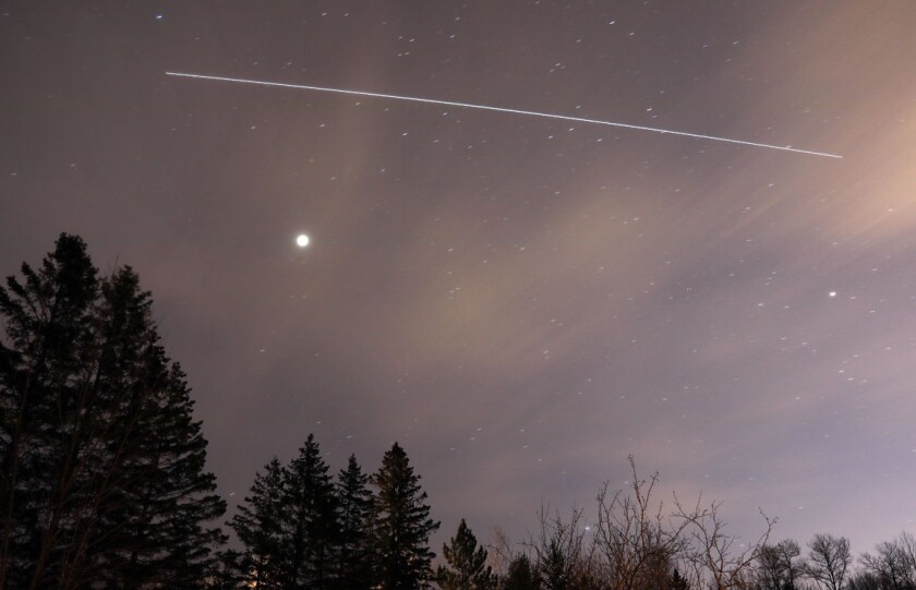 ISS with Jupiter and Saturn