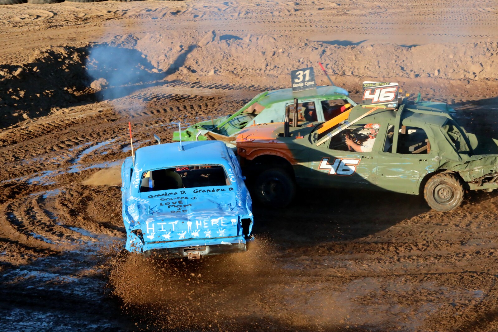 Demolition derby at the fair Wednesday, Aug. 3, 2022, at the Crow Wing County Fair.
