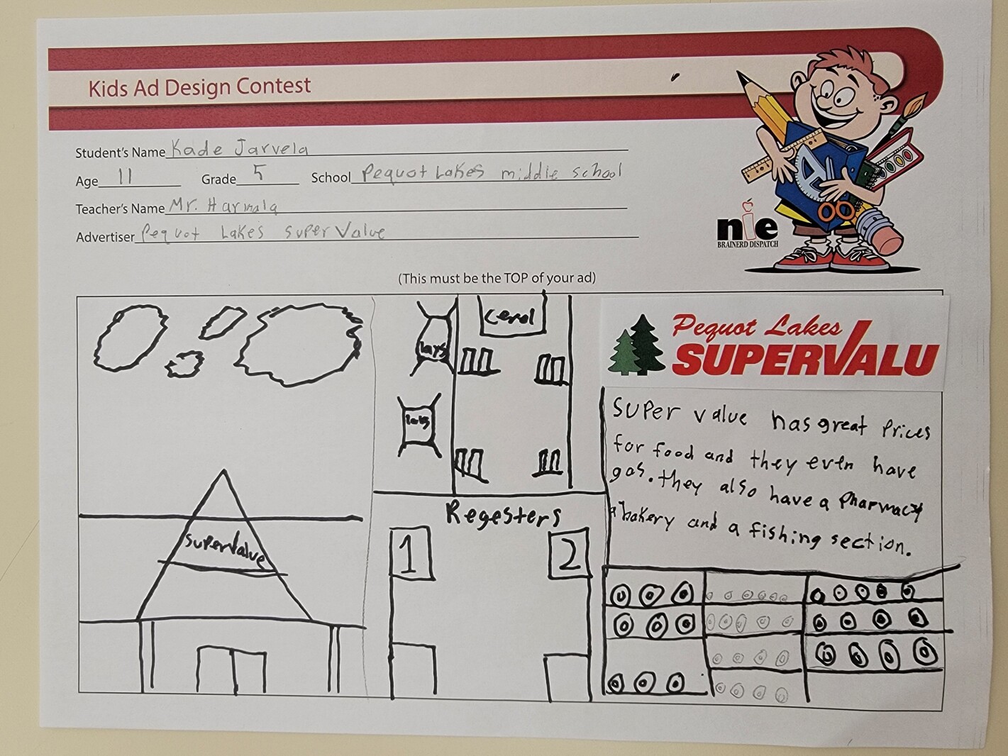 Pequot Lakes Middle School - Mr. Harmala's 5th Grade Class