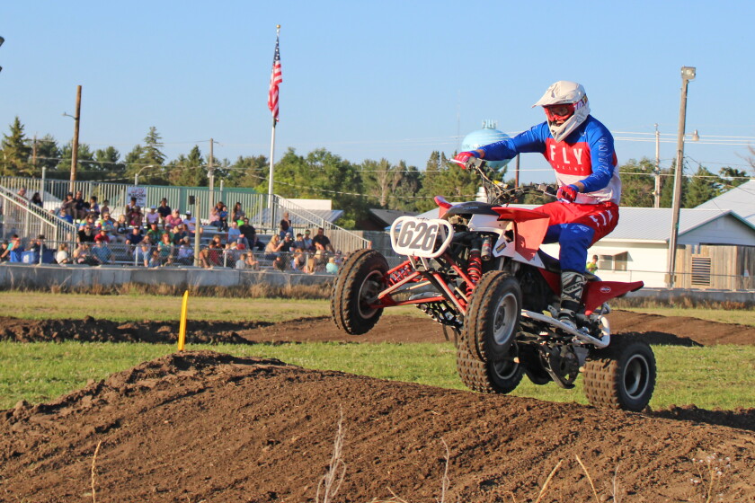 Quad Runners Ride Fair Dirt bikers fly high at county fair grandstand - Park Rapids Enterprise ...