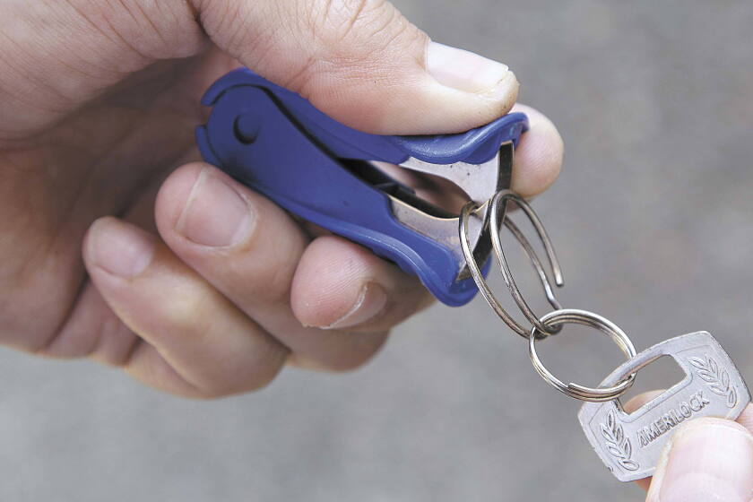 Easy Remove Key Rings Helpful hint: Use a staple remover to add keys to key ring - InForum ...