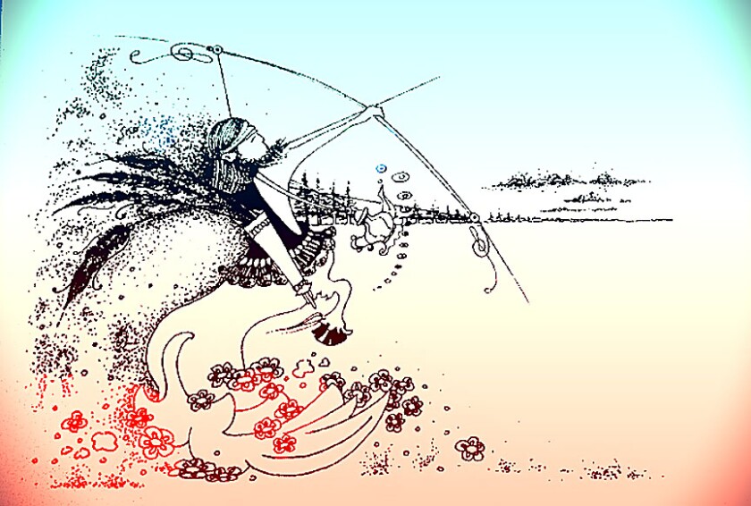 Sagittarius myth with teapot