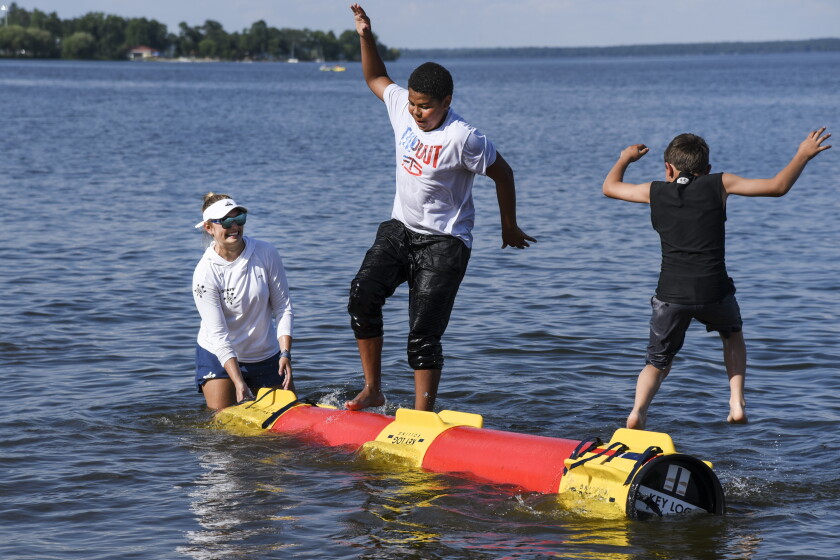 Log Roll Pool Rider Key log rolling classes available from Parks and Rec - The Bemidji ...