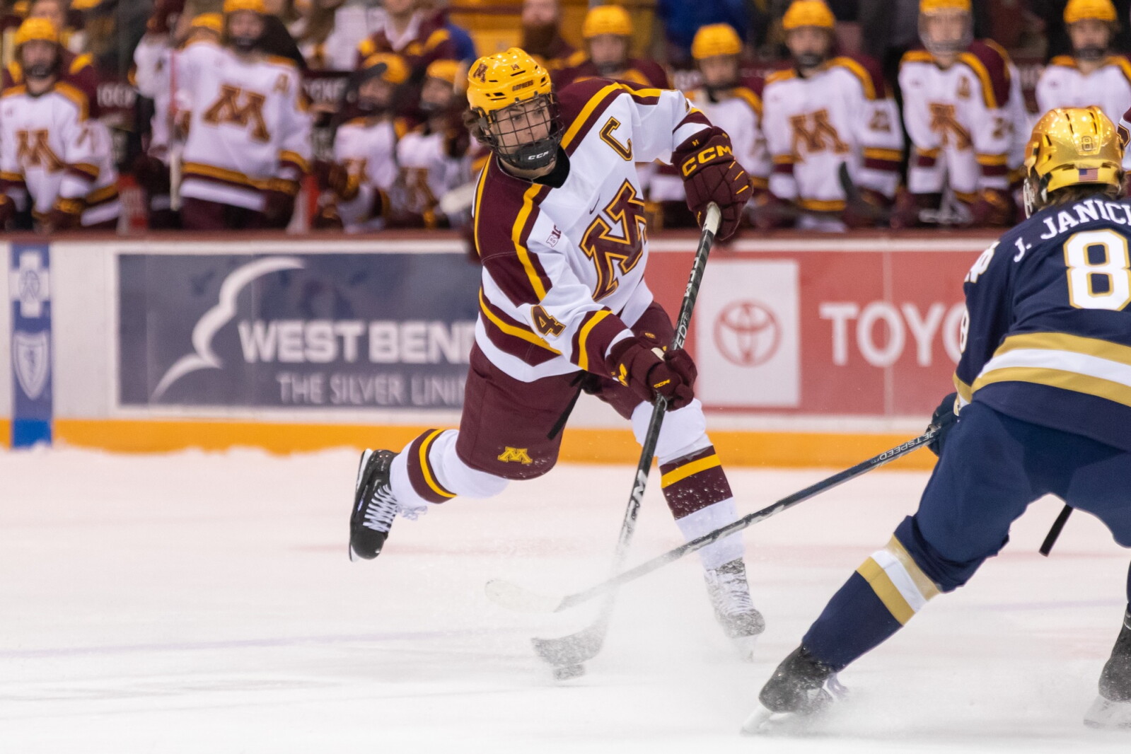 Motzko says team will 'roll on' without Gophers key defensemen Brock