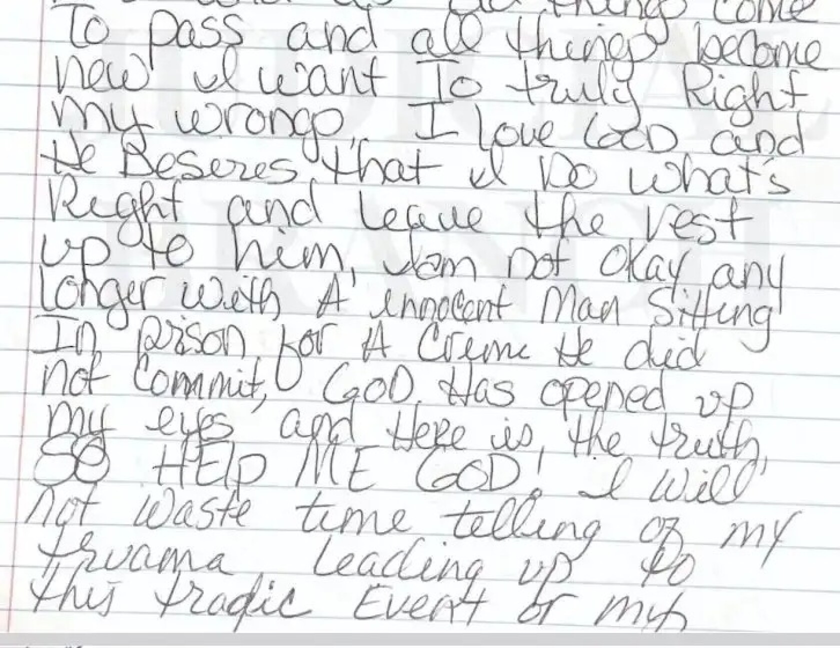 Handwritten confession in 1998 murder speeds request to vacate man’s ...