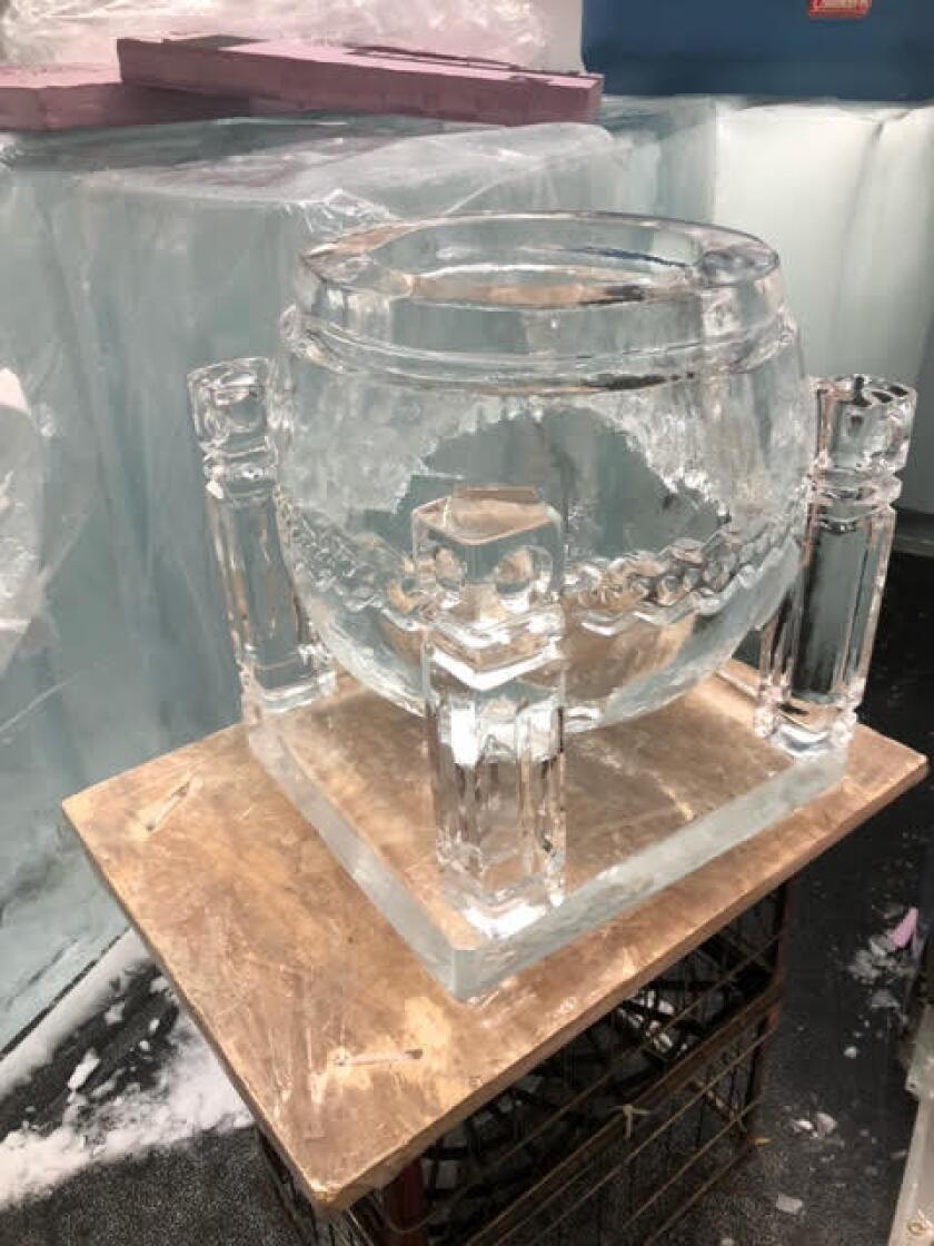 Drum made of ice