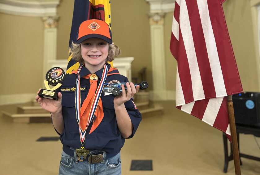 Cub Scout Racer Perham Cub Scouts race to victory at Pinewood Derby - Perham Focus ...
