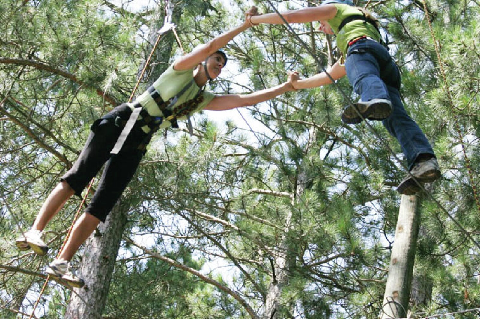 Character Challenge Course Local teachers develop team obstacle