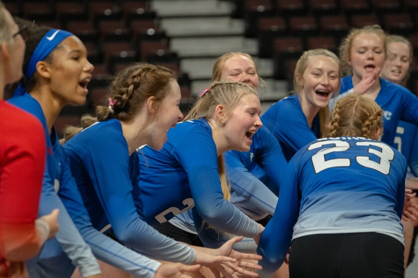 Mabel-Canton vs. Bethlehem Academy Volleyball Section 1A Champio