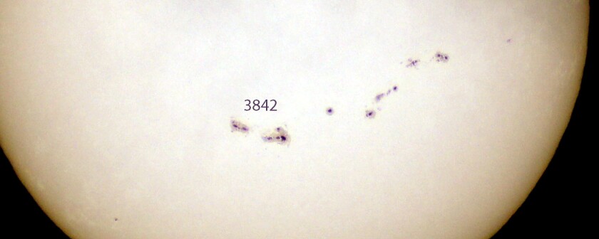 Sunspot group 3842