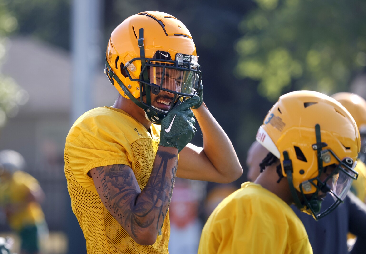 Bison 6-foot-7 receiver Zach Mathis ready to lead, thrive entering his ...