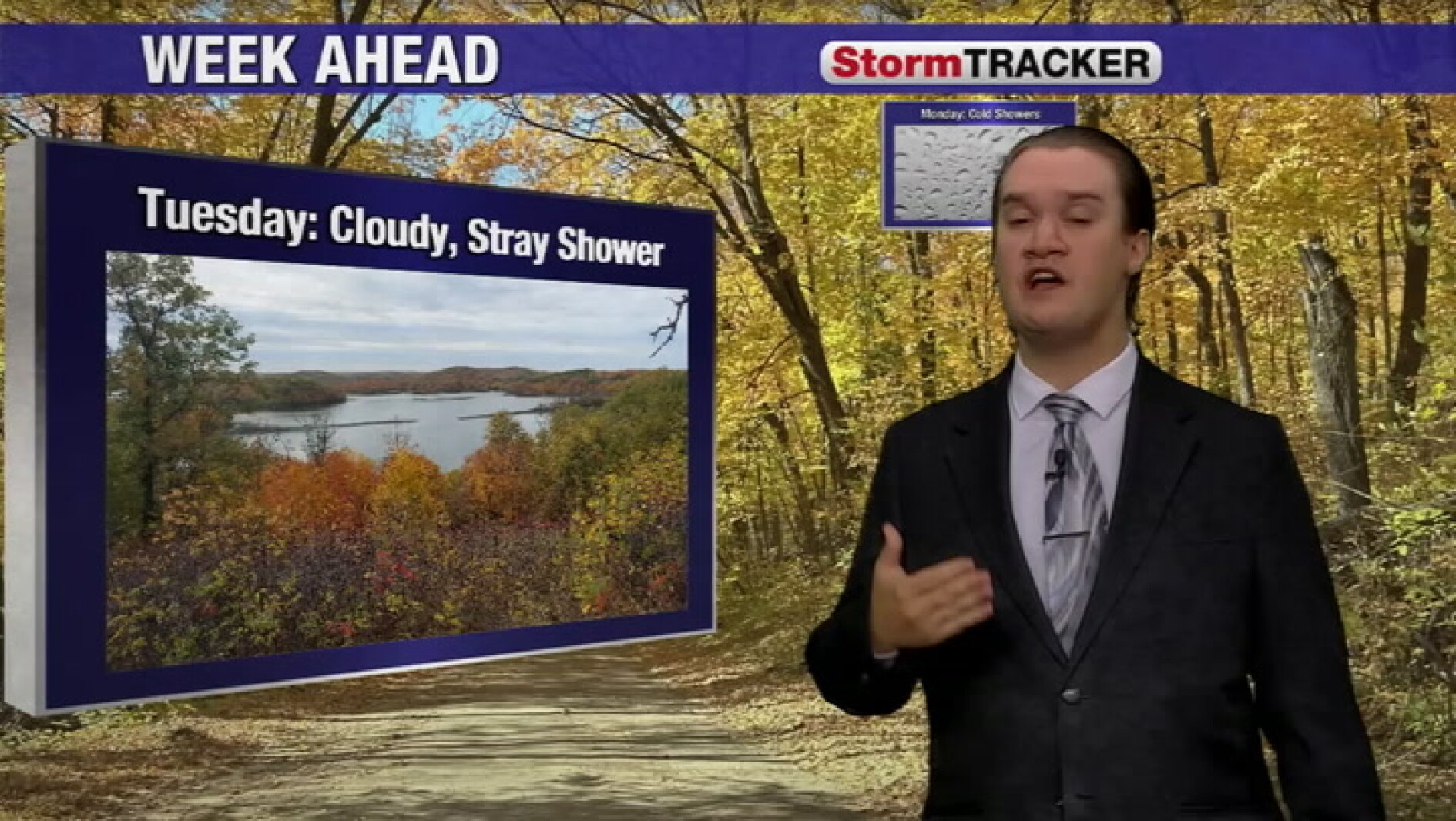 Stray showes move out tonight, with cloudy skies and another cool day ...