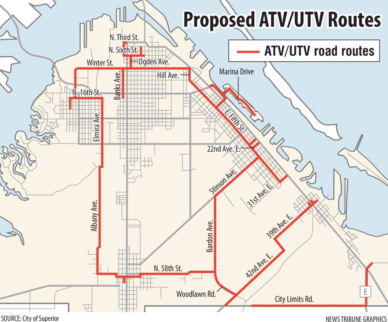 Goodman Wisconsin Utv Routes Map.pdf Council seeks input on proposed ATV routes - Superior Telegram | News ...