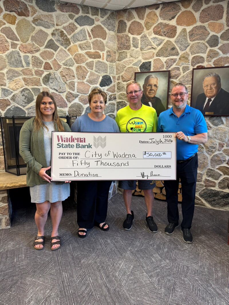 Wadena State Bank donates $50,000 towards new pickleball courts