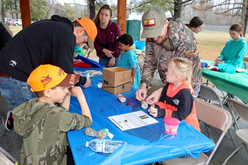 People enjoy nature-based activities during the Earth Day Community Fair Saturday, April 23, 2022, at Rotary Riverside Park in Brainerd.