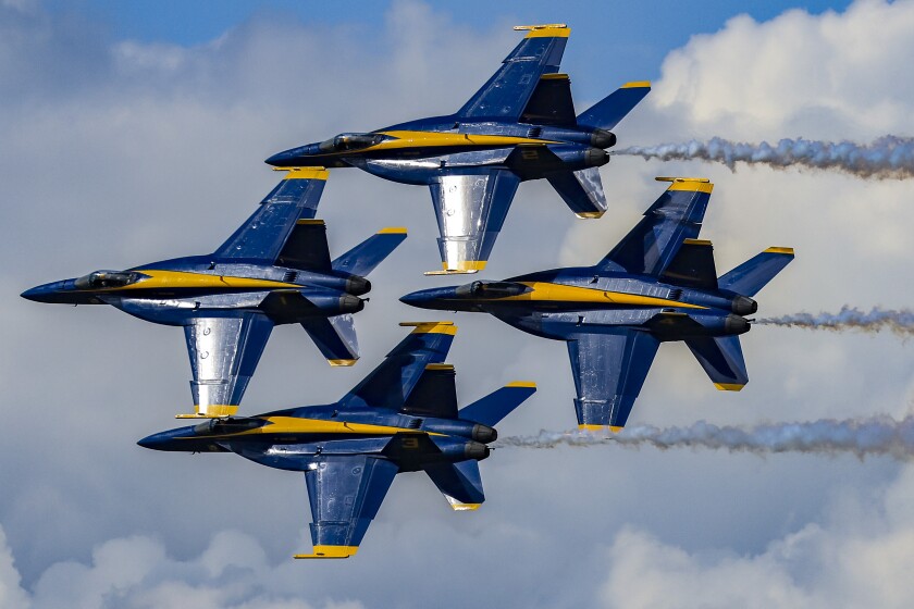 military aircraft on display at airshow