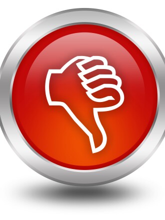 Thumb up down voting buttons