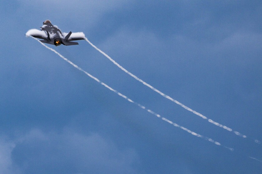 Planes perform at air show