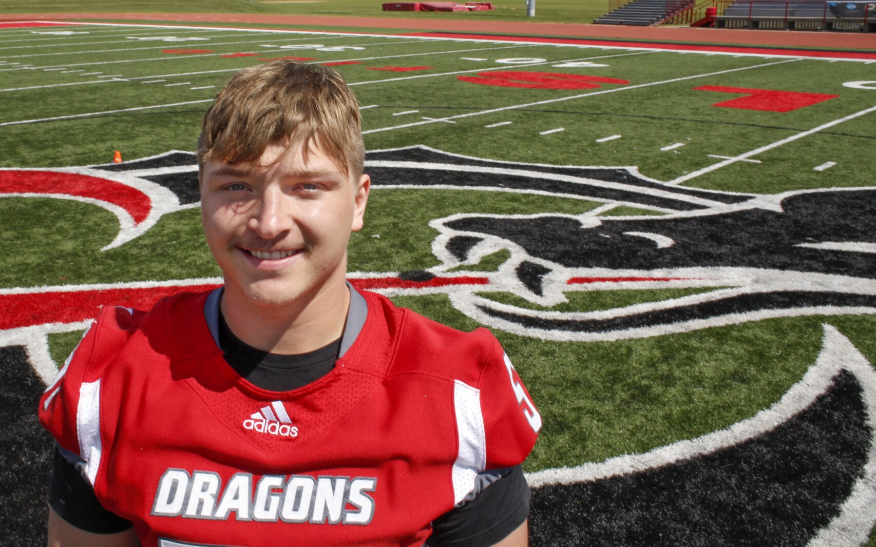 Magnuson's 'grittiness' helps him excel for the Dragons on the gridiron