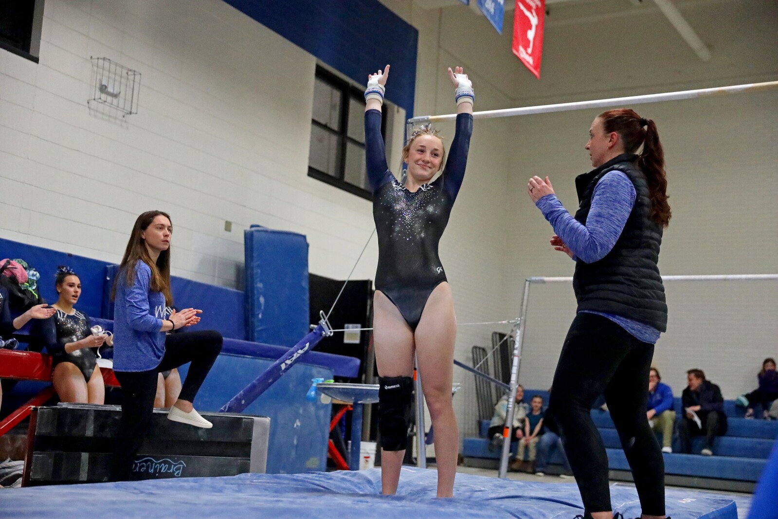 Brainerd gymnastics against Sauk Rapids on Friday, Jan. 13, 2023, at Brainerd.