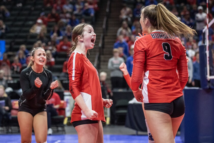 Cannon Falls, Pequot Lakes Class AA Championship volleyball
