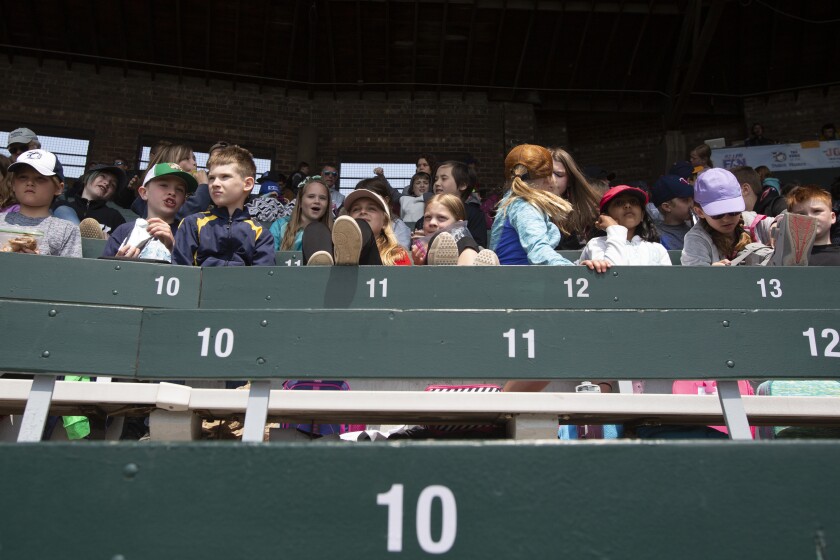 The Duluth Huskies held their annual Education Day, where students and teachers make a field trip to attend the game, on Monday, June 3, 2019 at Wade Stadium in Duluth, Minnesota.Ellen Schmidt / eschmidt@duluthnews.com