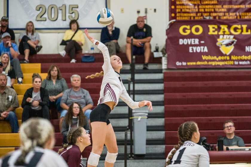 Dover-Eyota, Chatfield girls volleyball