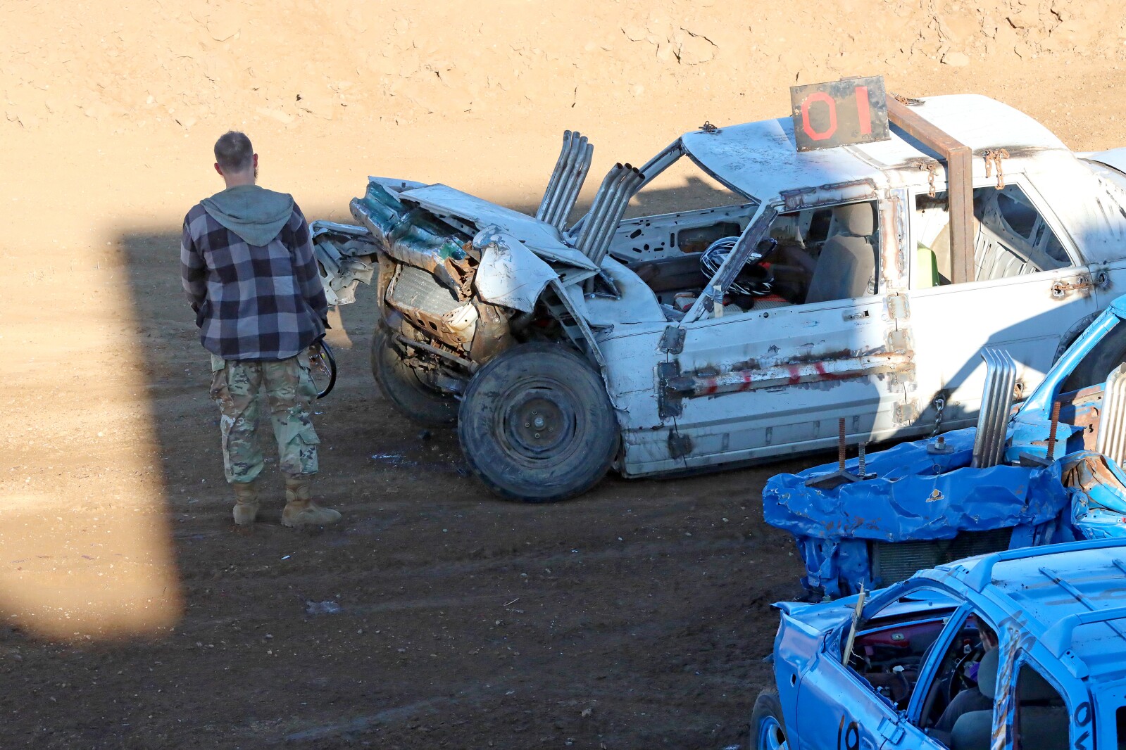 Demolition derby at the fair Wednesday, Aug. 3, 2022, at the Crow Wing County Fair.
