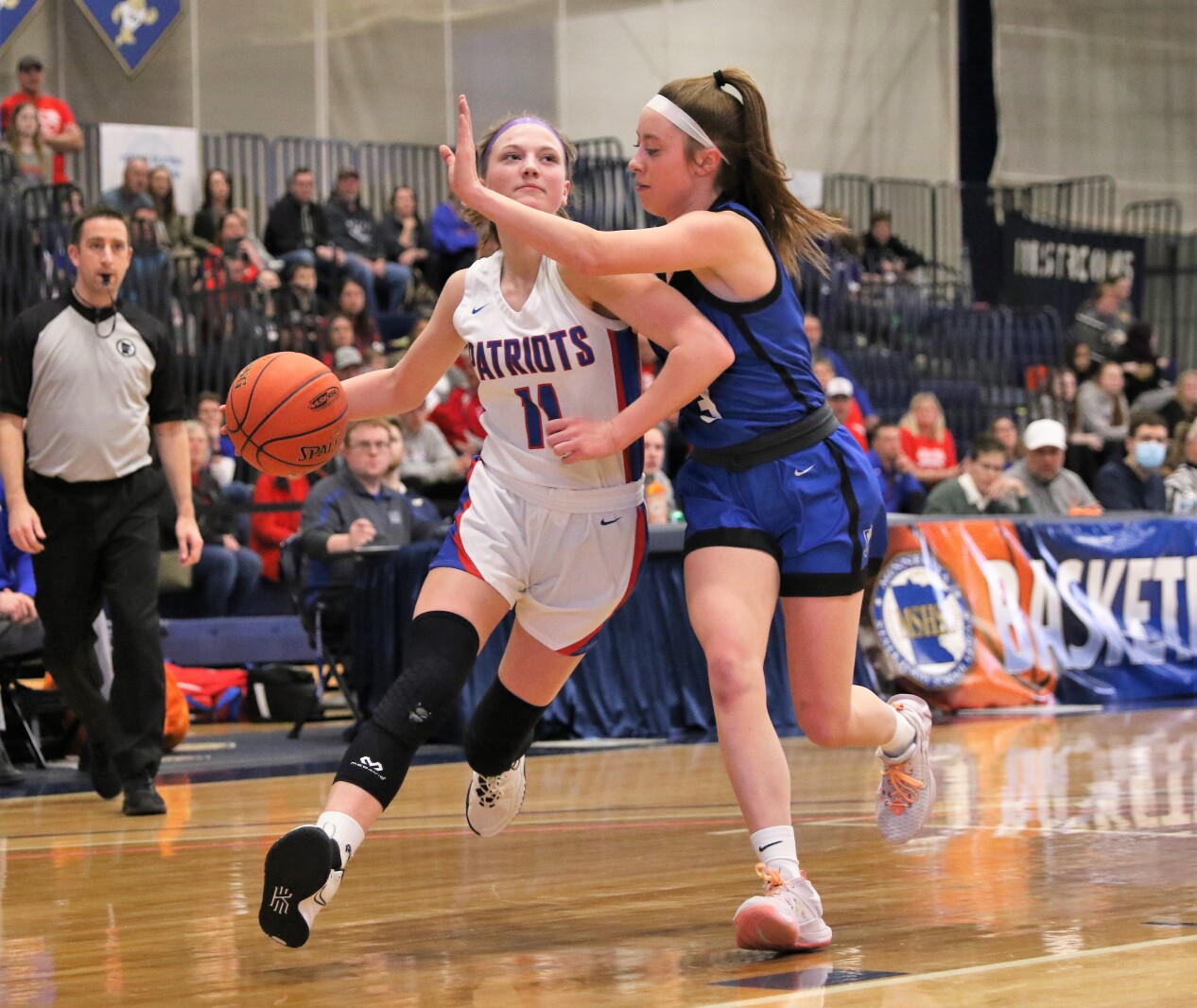 Pequot Lakes Patriots girls basketball during the Class 2A State Tournament.