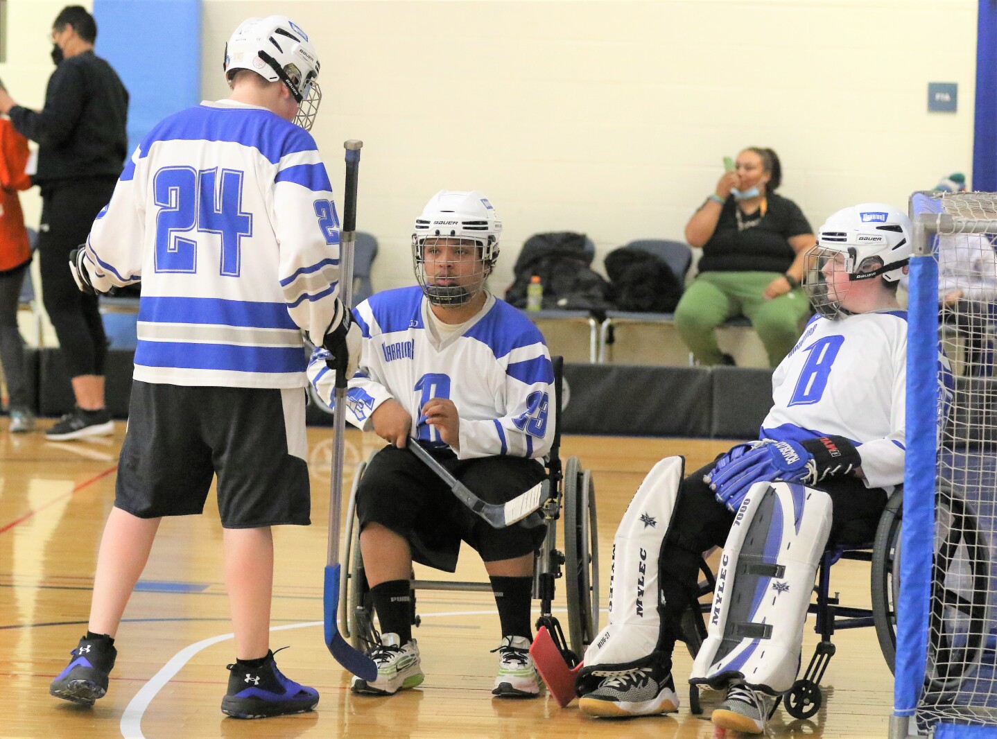 Brainerd floor hockey against St. Paul Humboldt Friday, March 18, 2022, in the State Quarterfinals at Bloomington Jefferson High School.