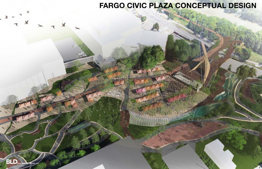 Aerial view of the Fargo Civic Plaza bridge.jpg
