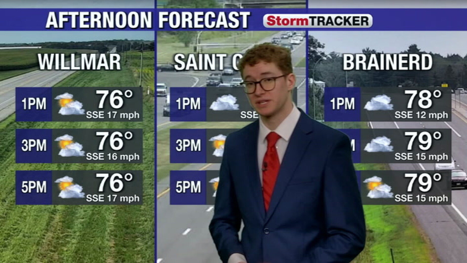 Cloudy, breezy, and muggy this afternoon