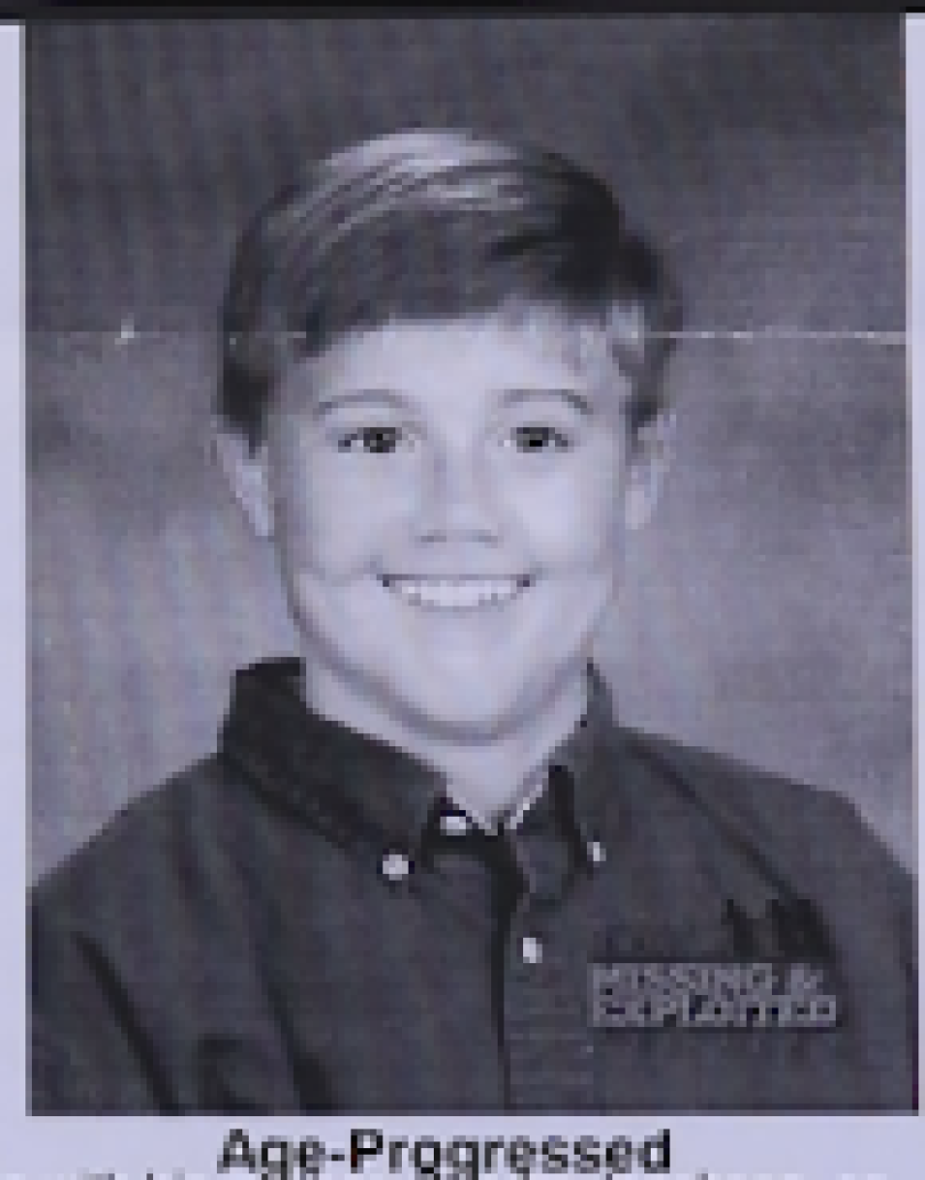 An age-enhanced picture of John Jacobson, who went missing in 1996 from Bismarck, North Dakota when he was 5 years old.