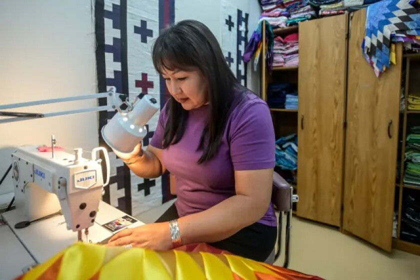 Communication Quilt Award-winning Native star quilt maker opens South Dakota storefront ...